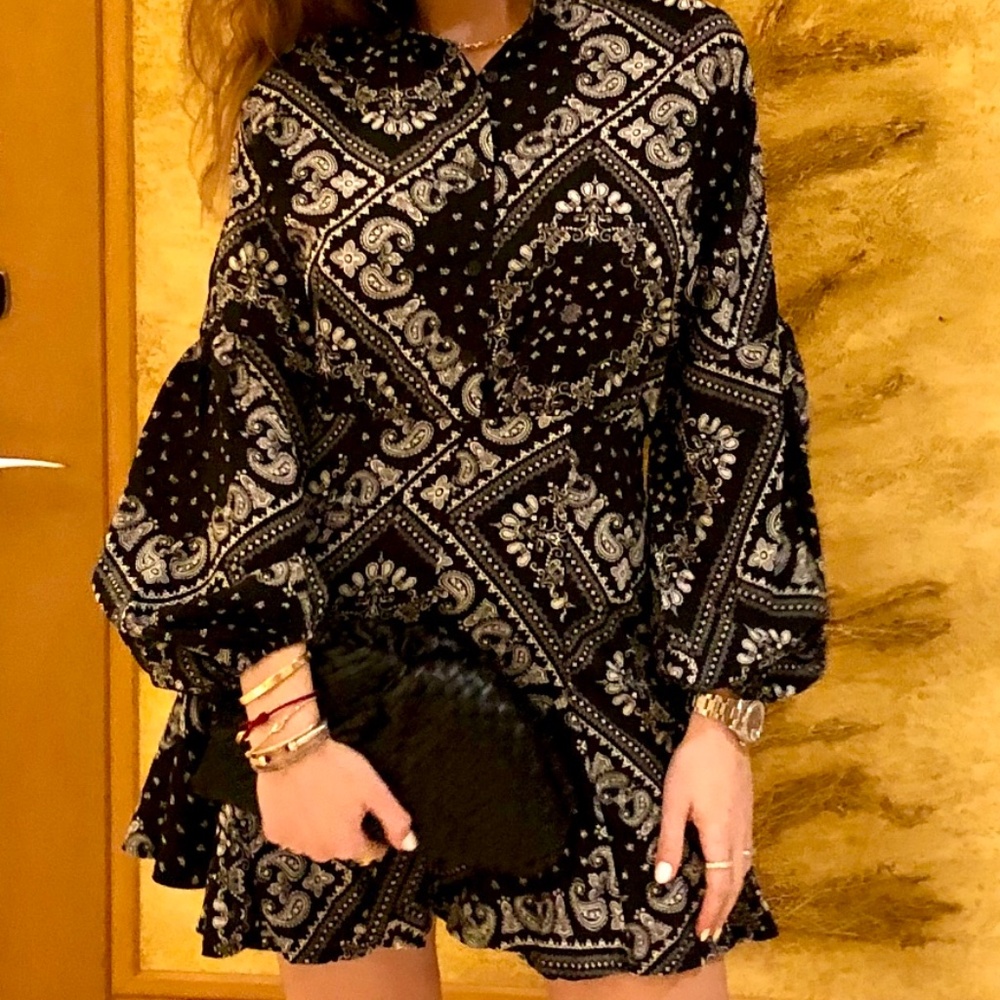 Missguided Paisley Bandana Print Dress